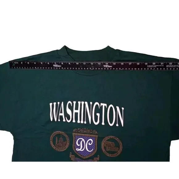 Washington DC T-Shirt Sz Large 50/50 BULTI Tag Made in USA 90s Y2K Vtg - Picture 8 of 8